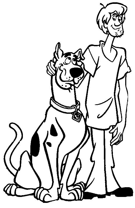 Free download clip art. Scooby doo clipart outline