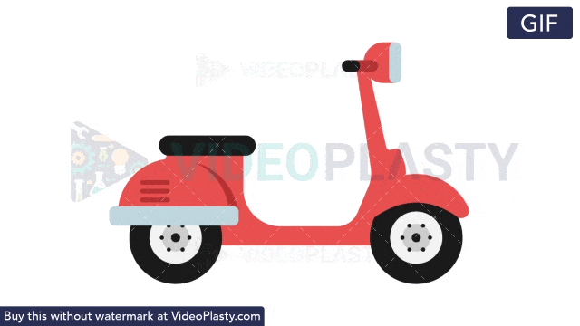 scooter clipart animated