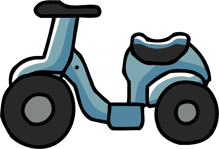 scooter clipart blue object