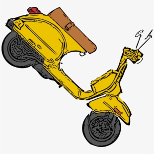 Scooter clipart blue object. Standing objects free 