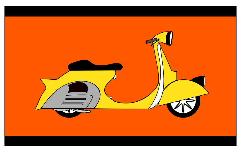 scooter clipart cartoon