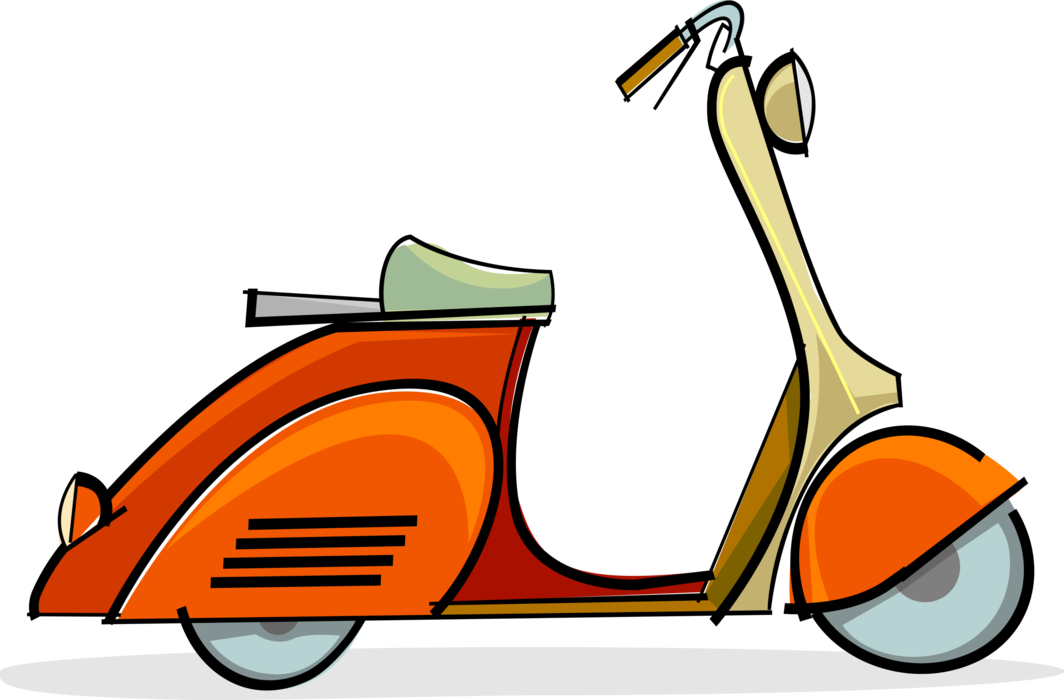 scooter clipart motor vehicle