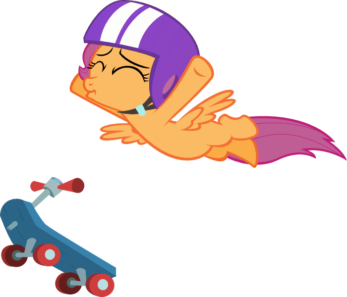 Scooter clipart roller. Flying scootaloo by electric