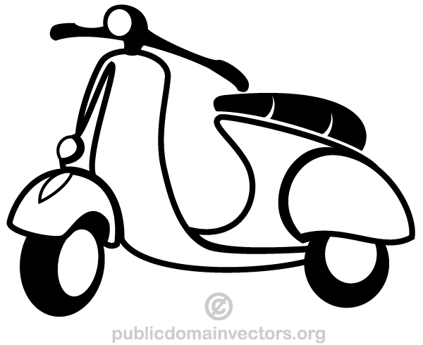 scooter clipart vector