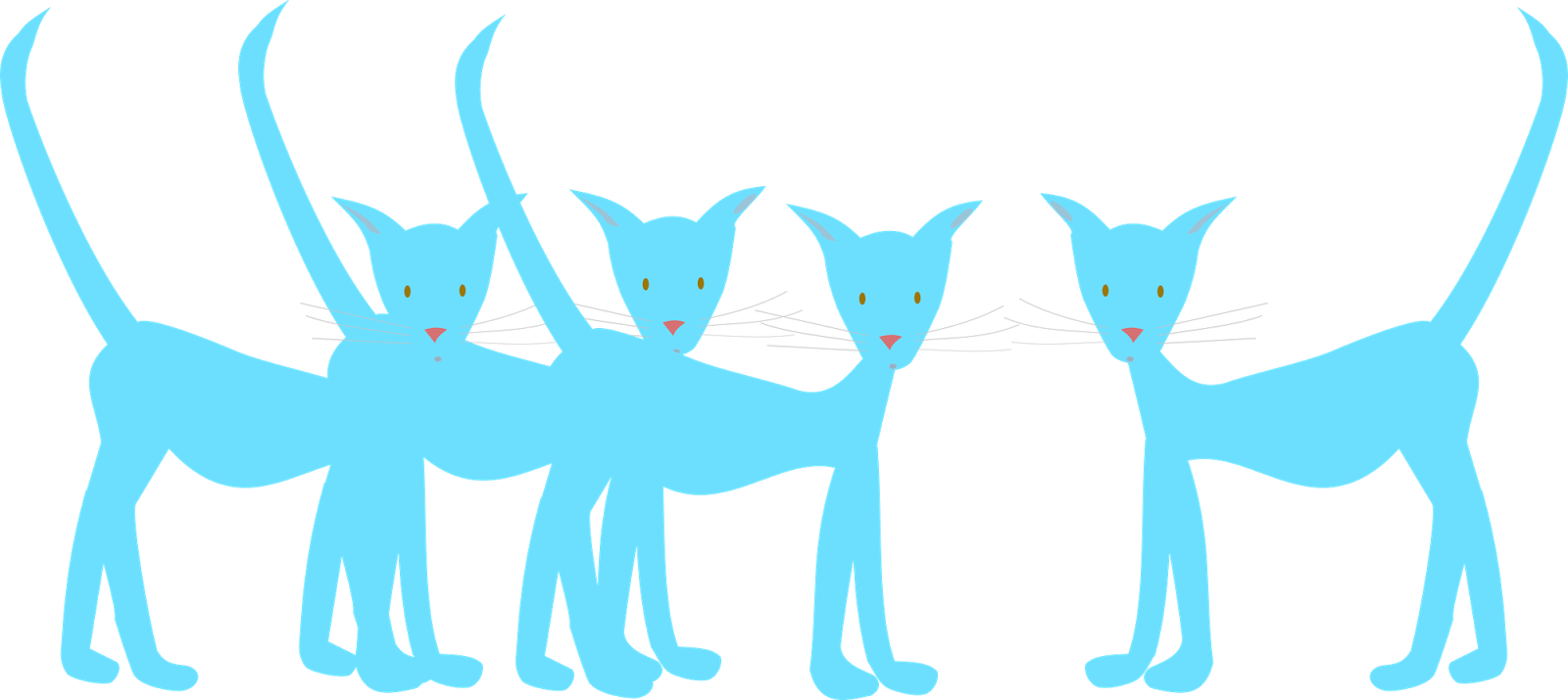 Scrapbook clipart cat. Free digital blue doodle