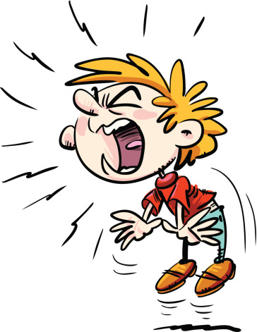 Yelling clipart. Kid screaming ic wky