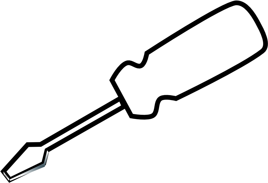 Screwdriver clipart black and white. Free download clip 