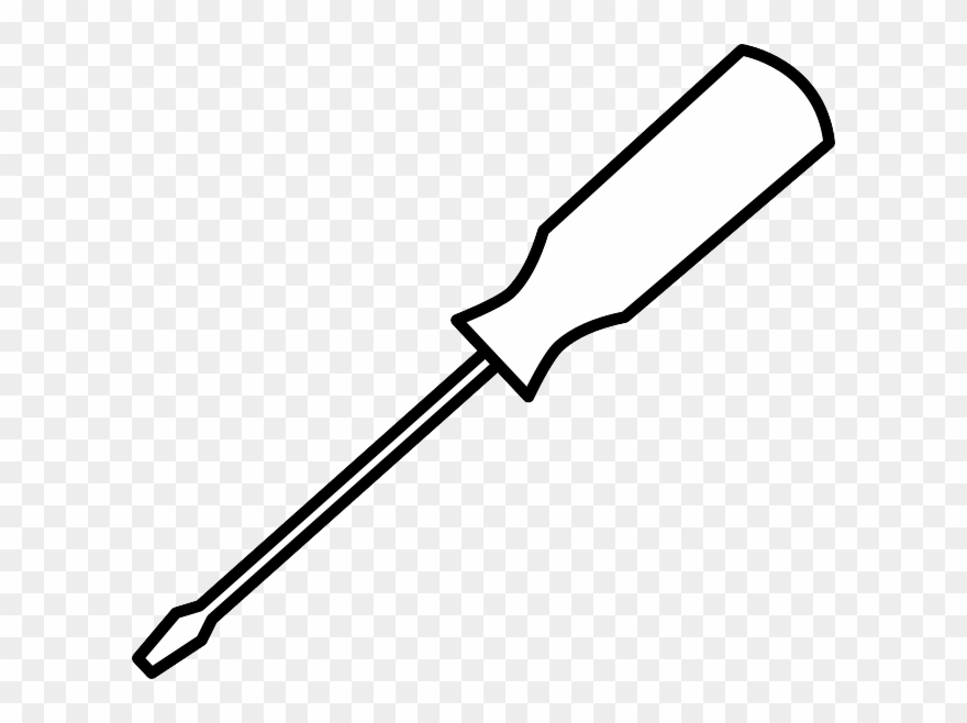 Png download . Screwdriver clipart black and white
