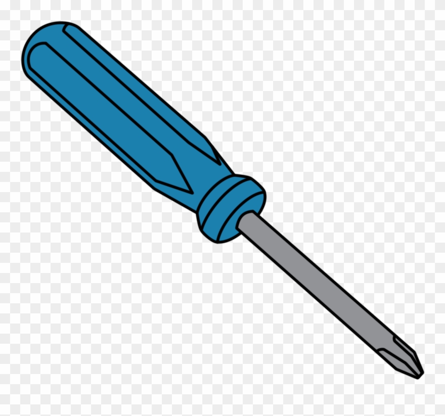 screwdriver clipart blue