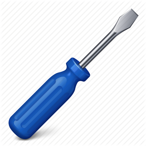 screwdriver clipart blue