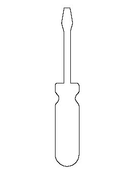 screwdriver clipart outline