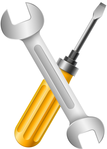 Wrench spanners tool . Screwdriver clipart spaner