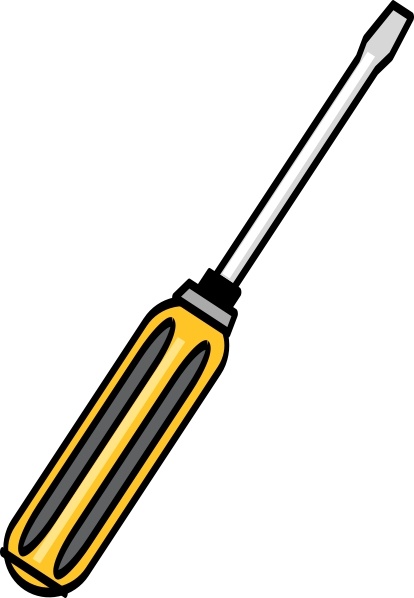 Clip art free in. Screwdriver clipart vector