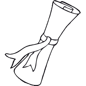 scroll clipart closed