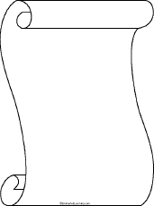 scroll clipart letter