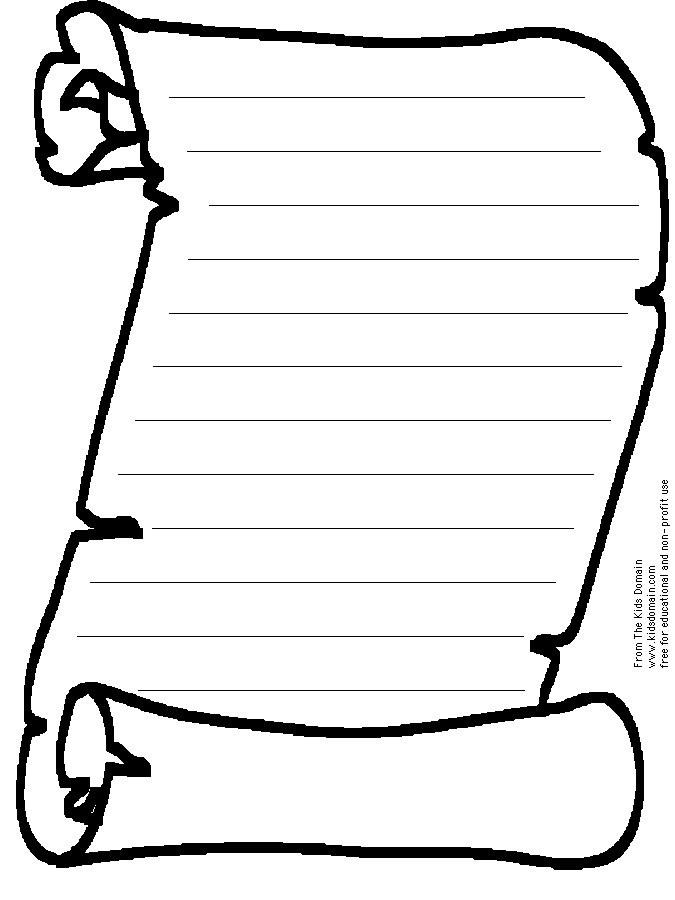 scroll clipart note