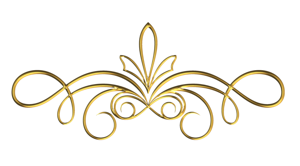 Scroll clipart ornamental. Gold clip art wedding