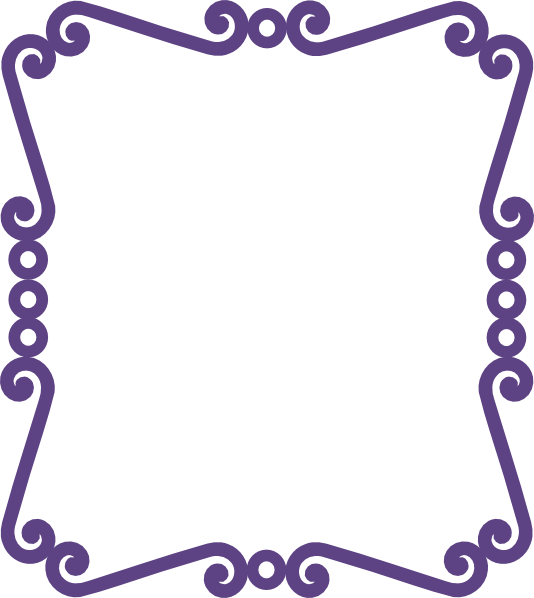 Frame new purple clip. Scroll clipart scrolly