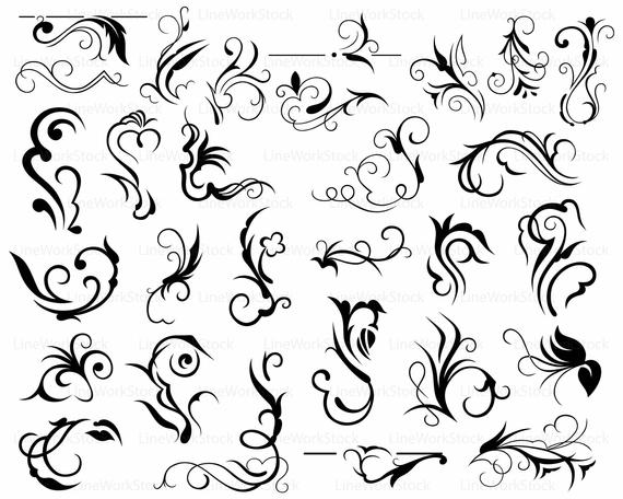 scroll clipart swirl