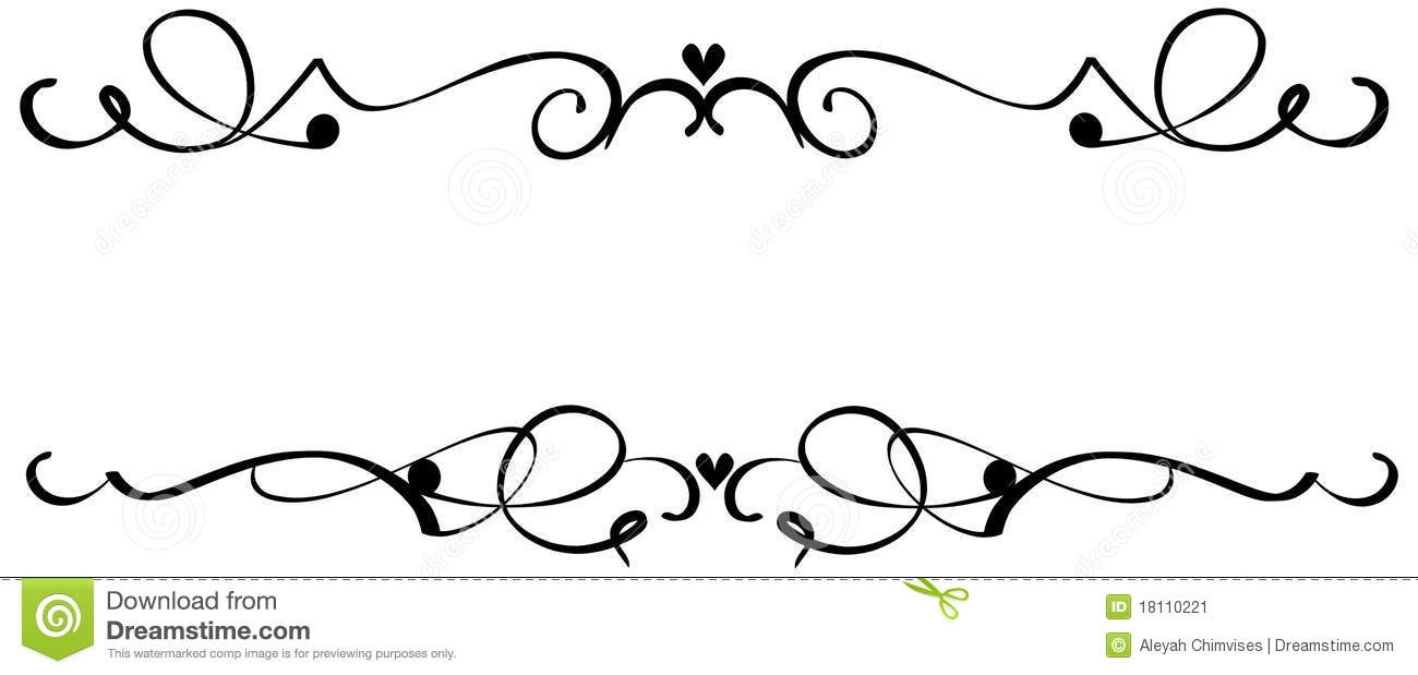scroll clipart wedding decoration