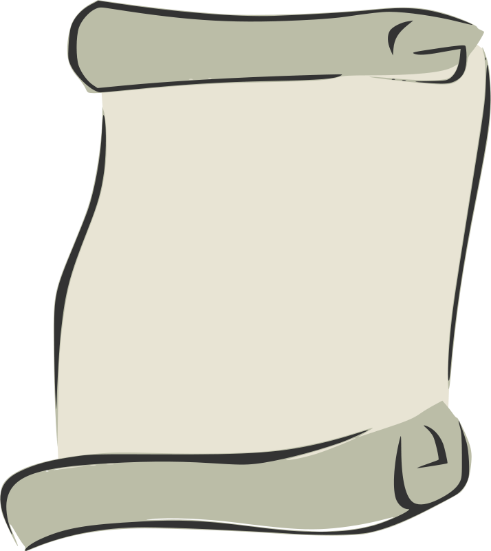 scroll clipart writing