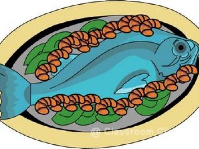 seafood clipart fish meal