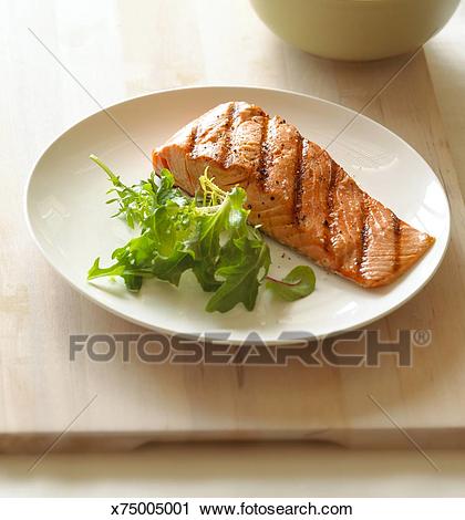 seafood clipart grilled salmon