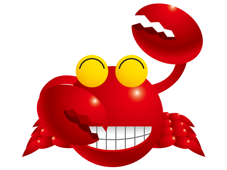Seafood clipart happy crab. Christmas island red transprent