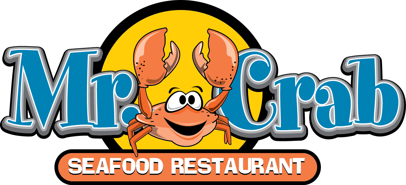 Seafood clipart mr crab. Playful elegant restaurant logo