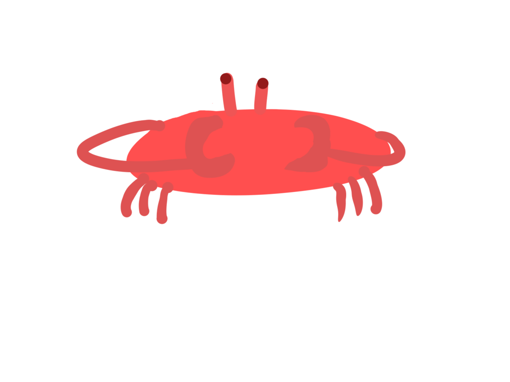 seafood clipart sad crab