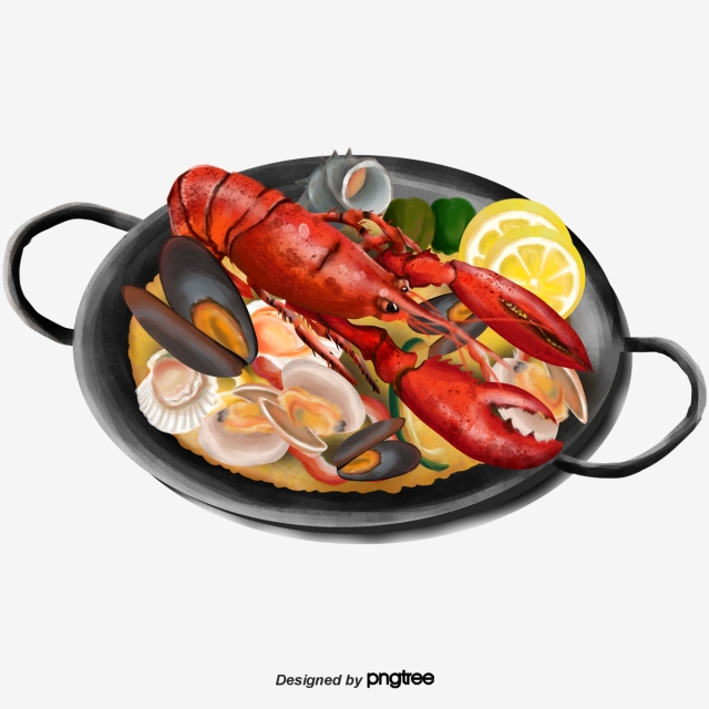 seafood clipart seafood plate