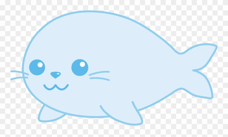 seal clipart blue seal