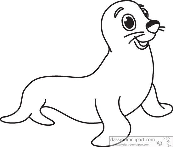 seal clipart easy