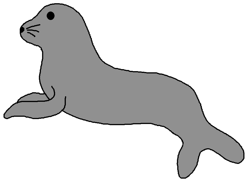 seal clipart seal swimming