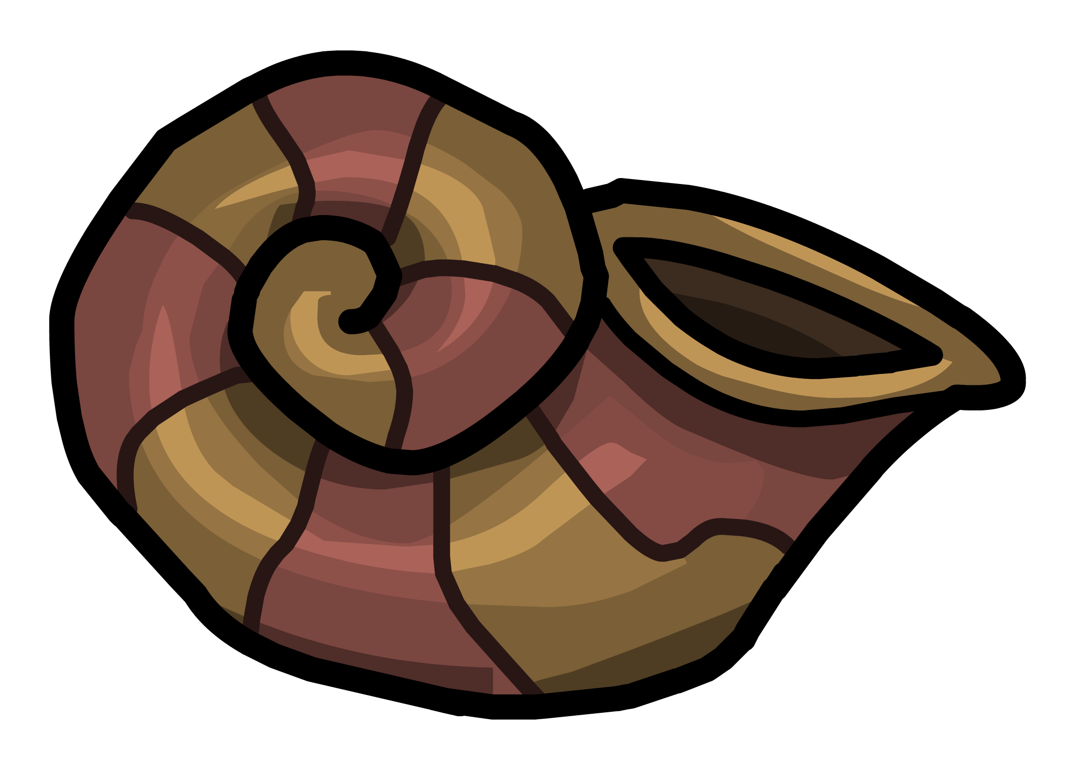 Shell clipart pastel. Conch pin club penguin