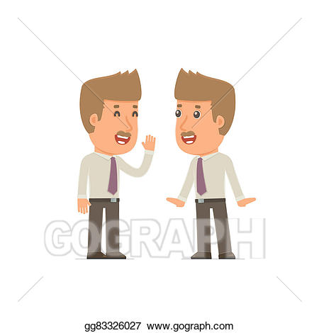 Stock illustration cunning character. Secret clipart friend