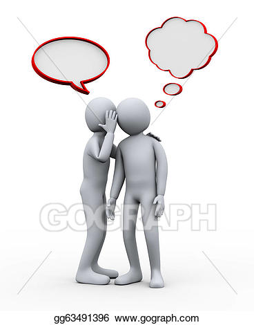 Secret clipart generic person. Stock illustration d people