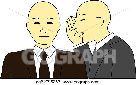 Eps illustration business men. Secret clipart sharing