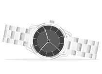 see clipart silver watch