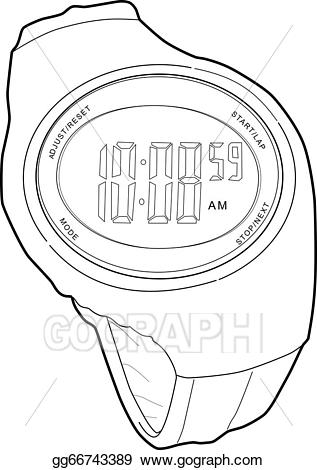 see clipart sports watch
