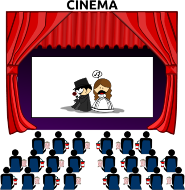see clipart watch film