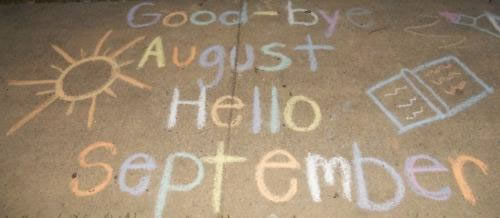 September clipart august. Hello goodbye free printable