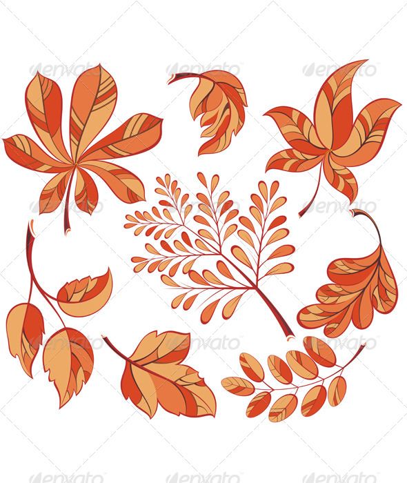 september clipart colourful leave