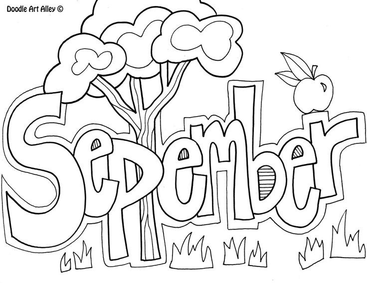 september clipart drawing