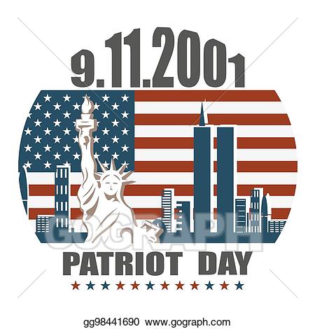 Clip art vector patriot. September clipart never forget