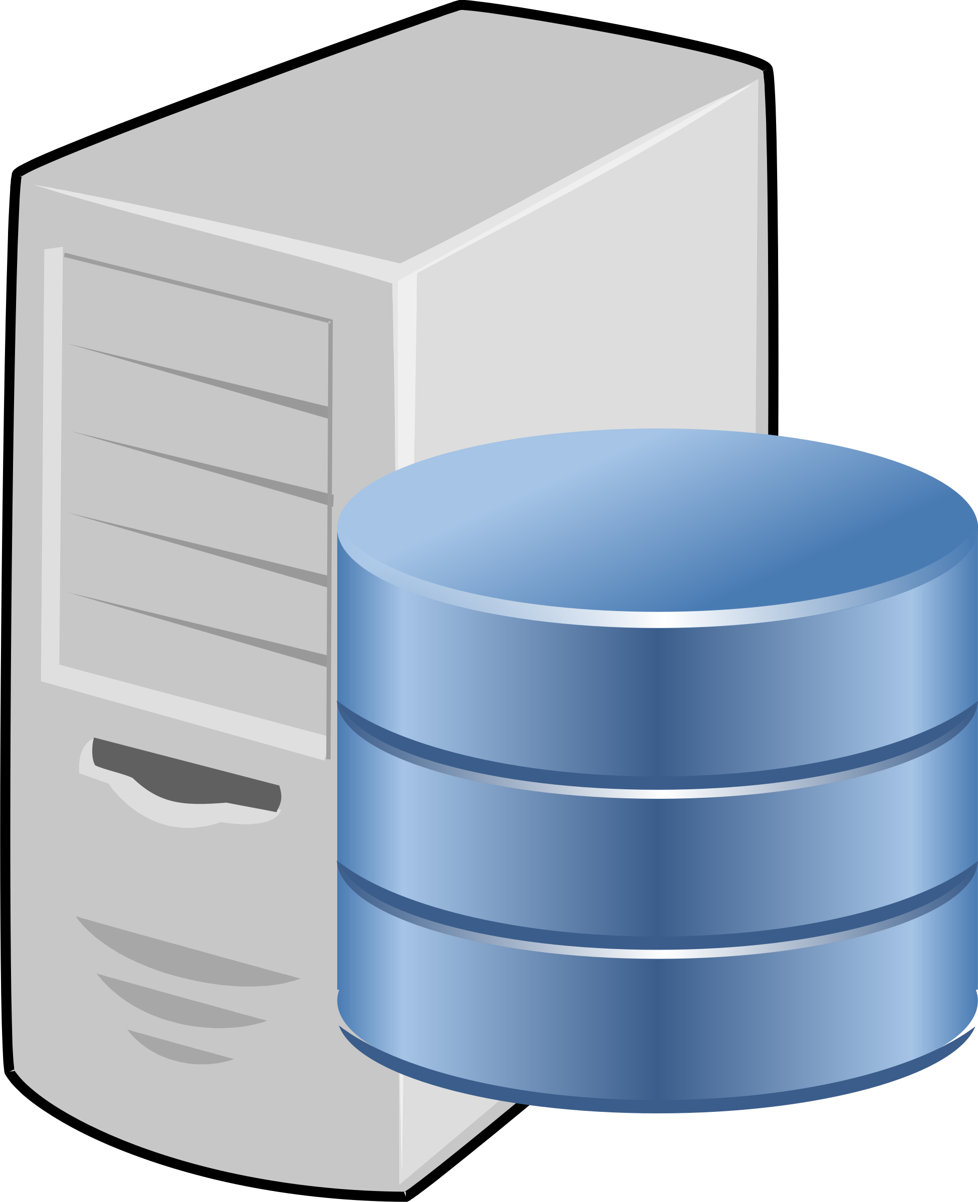 Database server big image. Clipart computer ict