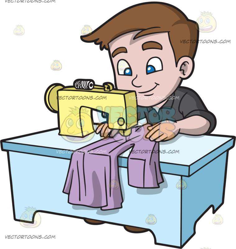 sewing clipart animated