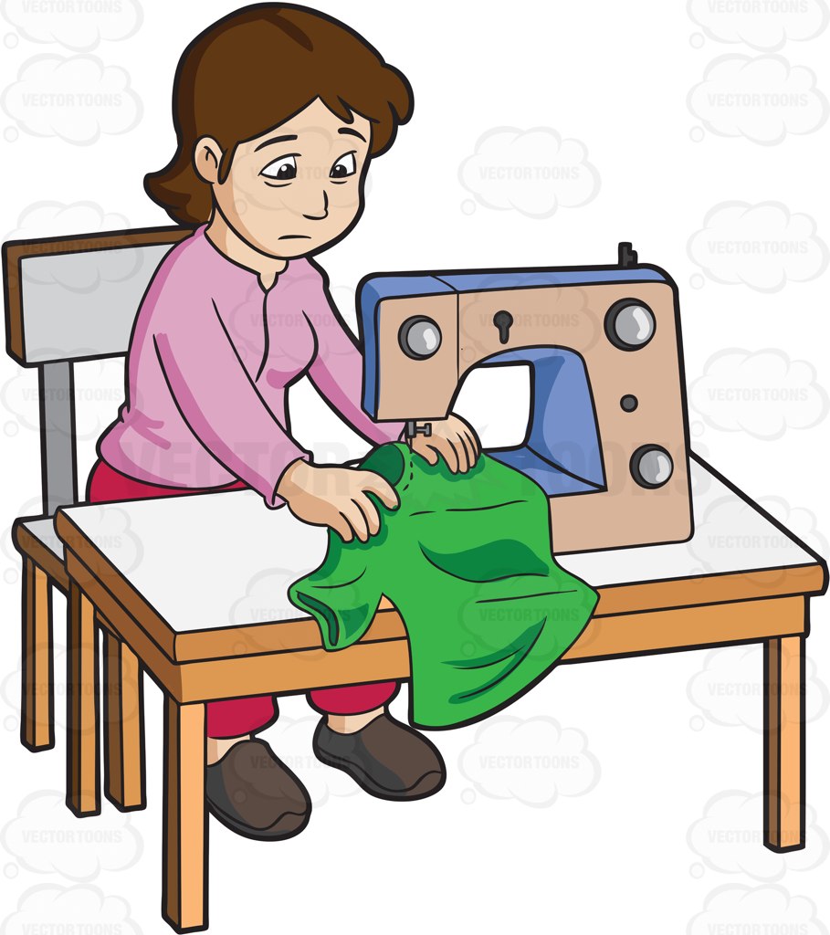 sewing clipart animated