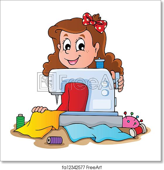 Sewing clipart animated. Free art print of