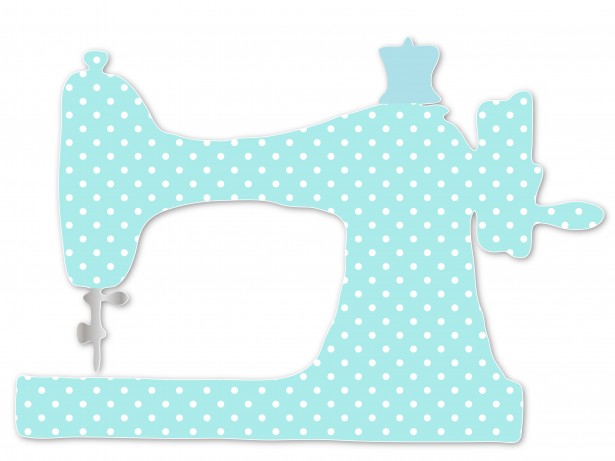 Sewing clipart aqua. Vintage machine free stock